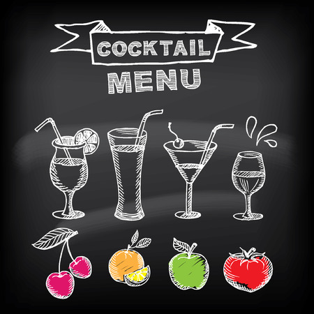 カクテル バー メニューの テンプレートのデザイン のイラスト素材 ベクタ Image