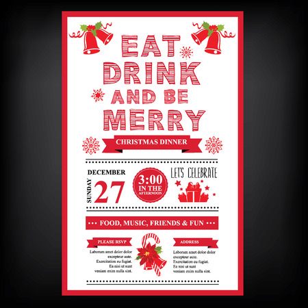 free christmas dinner invitations