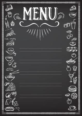 chalkboard menu template