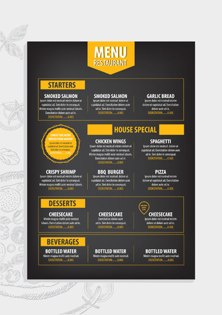 menu template design