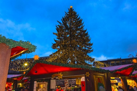 cologne germany december 15 2017 christmas market near the cologne christmas market