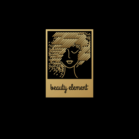 スタイリッシュな髪型でかわいい女の子の顔 正方形で女性の頭 化粧品のデザイン要素です 黒地にゴールド箔を印刷します イラスト 直線的なモダンなスタイル のイラスト素材 ベクタ Image スタイリッシュな髪型でかわいい女の子の顔 正方形で女性の頭 化粧品のデザイン要素です 黒地にゴールド箔を印刷します イラスト 直線的なモダンなスタイル のイラスト素材 ベクタ Image