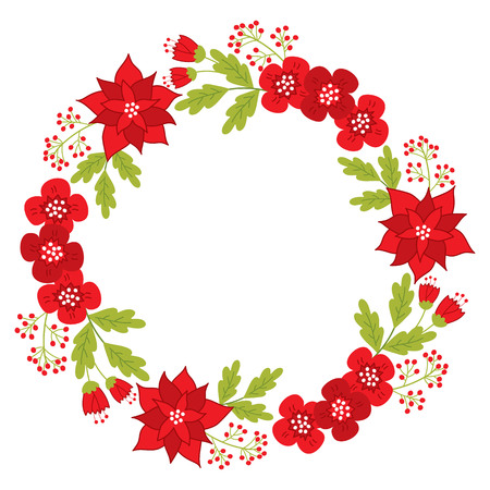 赤いポインセチア 赤い果実 花 葉とベクトル クリスマス リース ベクトルのクリスマス リース クリスマス花の花輪ベクトル イラスト のイラスト素材 ベクタ Image 赤いポインセチア 赤い果実 花 葉とベクトル クリスマス リース ベクトルのクリスマス リース クリスマス花の花輪ベクトル イラスト のイラスト素材 ベクタ Image