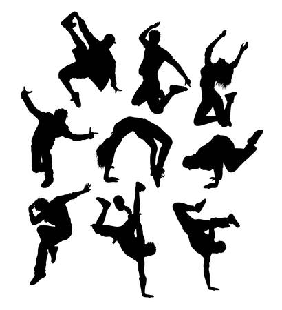 ヒップ ホップ ダンス シルエット ベクター アート のイラスト素材 ベクタ Image ヒップ ホップ ダンス シルエット ベクター アート のイラスト素材 ベクタ Image