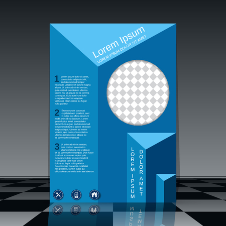 professional booklet vector design template royalty free cliparts