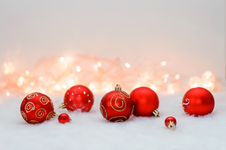 red christmas balls on the background lights and artificial snow stock photo 88208574 - Red Christmas Balls red christmas balls on the background lights and artificial snow stock photo 88208574 - Red Christmas Balls