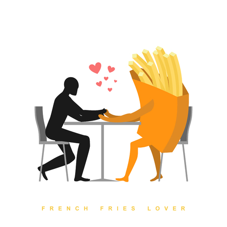 Lover French Fries. In Love With Food. Man And Fastfood. Lovers - 450x450 - jpeg Food Holding Hands