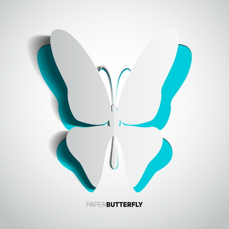 Greeting Card With Paper Cut Butterfly Greeting Card With Paper Cut Butterfly