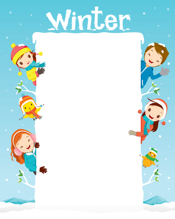 winter season cartoon pictures