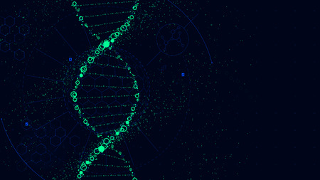 Dna の分子構造 近未来サイエンス フィクション インタ フェース ベクトルの背景のイラスト素材 ベクタ Image Dna の分子構造 近未来サイエンス フィクション インタ フェース ベクトルの背景のイラスト素材 ベクタ Image