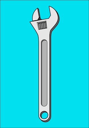 Llave De Herramienta De Patrón Universal Para Apretar Tuercas Y Pernos. Ilustraciones Vectoriales, Clip Art Vectorizado Libre De Derechos. 77695507.