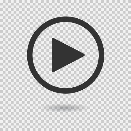 透明な背景に影で再生ボタン Web の分離記号 ベクトルのアイコン のイラスト素材 ベクタ Image 透明な背景に影で再生ボタン Web の分離記号 ベクトルのアイコン のイラスト素材 ベクタ Image