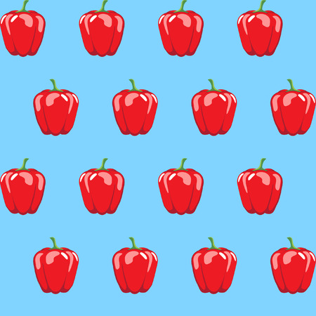 壁紙 パターン Web ブログ 表面 ネオン青い背景の赤ピーマン株式ベクトル パターン テクスチャ グラフィック 印刷 のイラスト素材 ベクタ Image