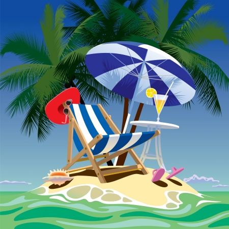 Liegestuhl Mit Sonnenschirm Clipart sdatec.com