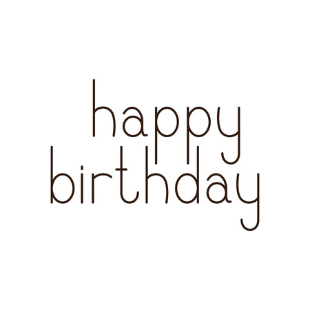 Partie De Joyeux Anniversaire Couleur Doree Lettrage En Anglais Avec Golden Dotes Isole Sur Fond Marron Clip Art Libres De Droits Vecteurs Et Illustration Image
