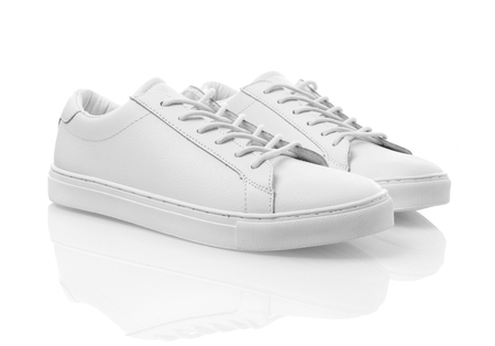 Zapatillas de deporte blancas Foto de archivo