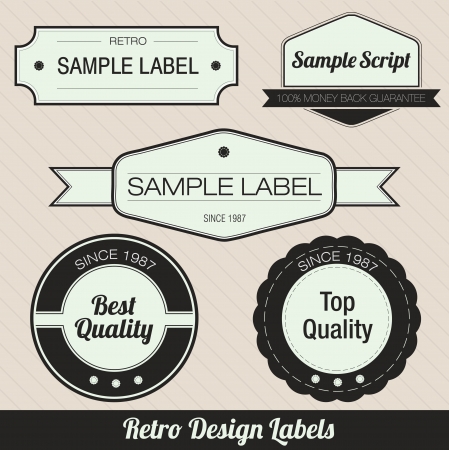 Retro style badges Stock Photo
