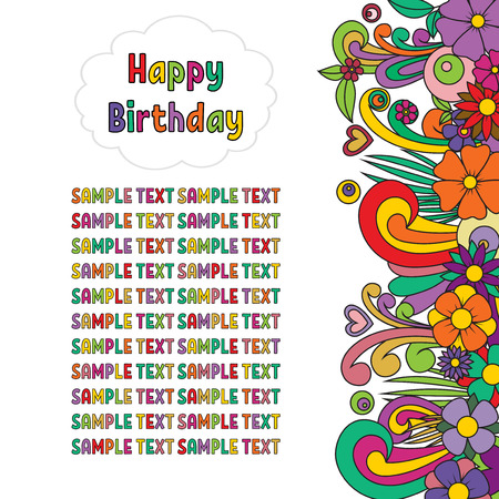 Carte De Voeux Joyeux Anniversaire Carte Postale Zen Zen Avec Des Fleurs Colorees Modele De Carte Zentangle Clip Art Libres De Droits Vecteurs Et Illustration Image Carte De Voeux Joyeux Anniversaire Carte Postale Zen Zen Avec Des Fleurs Colorees Modele De Carte Zentangle Clip Art Libres De Droits Vecteurs Et Illustration Image