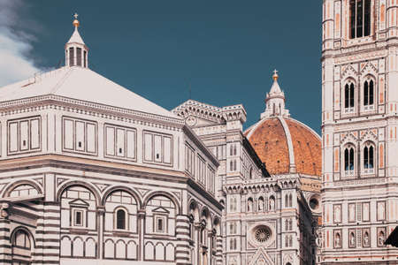 Beautiful renaissance cathedral santa maria del fiore in florence, italy Zdjęcie Seryjne
