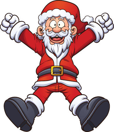 happy cartoon santa claus vector clip art illustration with simple gradients all in a - Free Pictures Of Santa happy cartoon santa claus vector clip art illustration with simple gradients all in a - Free Pictures Of Santa