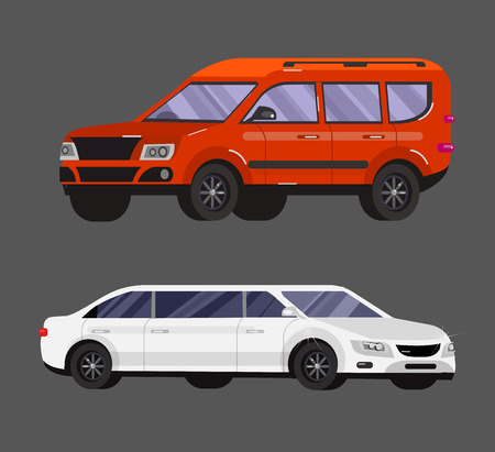 スタイリッシュなフラット車 輸送車の記号のコレクション リムジン黒と白 家族の車 セダン車やトラック ベクトル車のイラスト素材 ベクタ Image スタイリッシュなフラット車 輸送車の記号のコレクション リムジン黒と白 家族の車 セダン車やトラック ベクトル車のイラスト素材 ベクタ Image