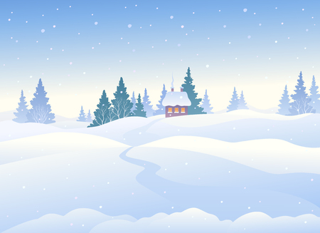 美しい冬の風景のベクター イラストです のイラスト素材 ベクタ Image 美しい冬の風景のベクター イラストです のイラスト素材 ベクタ Image