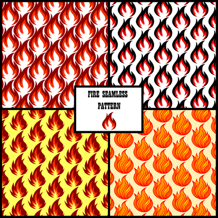 Nahtloser Musterhintergrund Des Feuerwarnzeichen Schildes Geschaft Flache Vektor Illustration Feuer Flamme Symbolmuster Lizenzfrei Nutzbare Vektorgrafiken Clip Arts Illustrationen Image 92681860