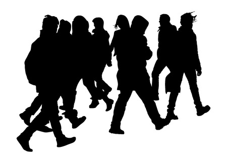 歩行者横断歩道上忙しい街の通りの人々 は 白い背景で隔離のシルエット イラストをベクトルします のイラスト素材 ベクタ Image 歩行者横断歩道上忙しい街の通りの人々 は 白い背景で隔離のシルエット イラストをベクトルします のイラスト素材 ベクタ Image