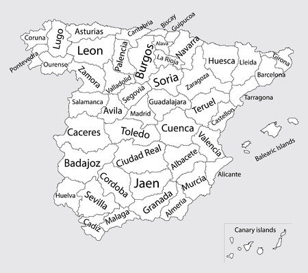 13+ Mapa De España Provincias Y Comunidades Autonomas En Blanco Pics