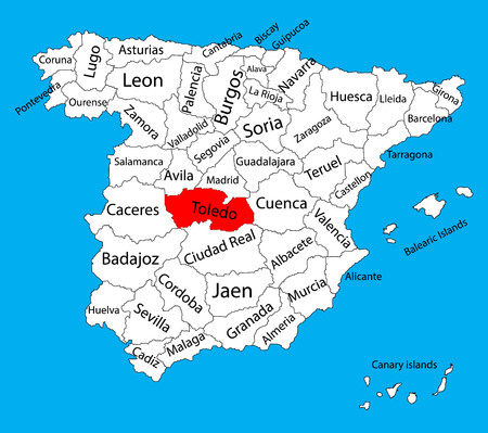 Carte De Segovie Carte Vectorielle De La Province D Espagne Carte Vectorielle Detaillee Detaillee De L Espagne Avec Des Regions Separees Isolees Sur Le Fond Carte Des Zones D Autonomie En Espagne Carte Vectorielle Modifiable