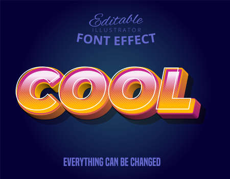 Cool text, 3d orange and purple editable font effect Stock Photo Cool text, 3d orange and purple editable font effect Stock Photo