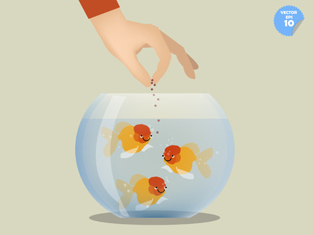 ビジネスの男性のビジネス スーツ 利益概念をドレスの金魚の餌 のイラスト素材 ベクタ Image ビジネスの男性のビジネス スーツ 利益概念をドレスの金魚の餌 のイラスト素材 ベクタ Image