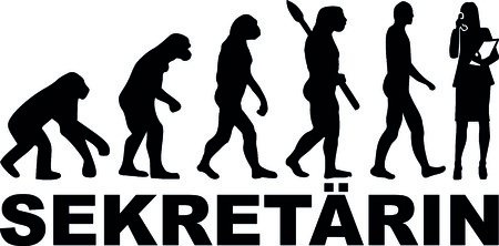 秘書のシルエットのイラスト素材 ベクタ Image