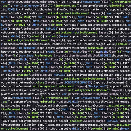 Kod programu javascript programowanie skrypt tło wektor. kodowanie polecenia skryptu, funkcja programowania ilustracja javascript