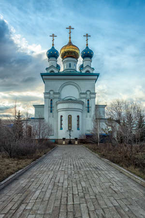 Epiphany monastery. temple of the icon of the mother of god assuage my sorrows. photo taken in chelyabinsk, russia.
