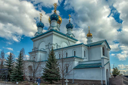 Epiphany monastery. temple of the icon of the mother of god assuage my sorrows. photo taken in chelyabinsk, russia.