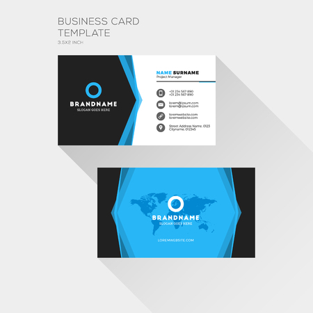 corporate business card print template personal visiting card with company logo clean flat design - Business Card Printing Company corporate business card print template personal visiting card with company logo clean flat design - Business Card Printing Company