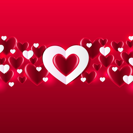 Valentine S Day Background With Hearts Abstract Background Design