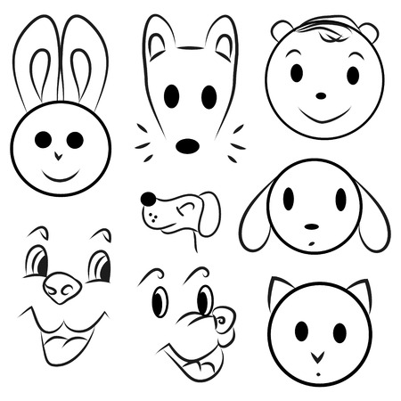 cute little faces of