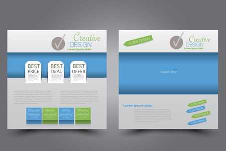 square flyer template brochure design annual report poster education leaflet design