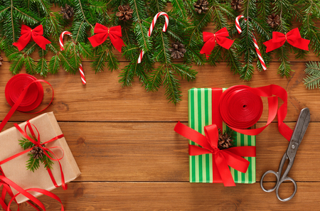 Rodillo de la cinta de feliz Navidad Artesanía Coser Envoltura de Regalo Decoración C