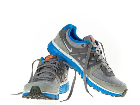 Istanbul, Turkije 5 Februari 2014 New Nike Wandelschoenen Istanbul, Turkije 5 Februari 2014 New Nike Wandelschoenen