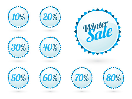 winter sale signs