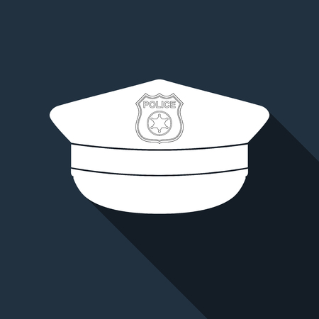 Polizei Mutze Icon Muster Lizenzfrei Nutzbare Vektorgrafiken Clip Arts Illustrationen Image 52100986