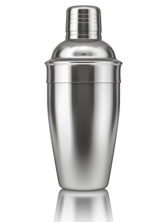 Cocktail Shaker On White Background Stock Photo Cocktail Shaker On White Background Stock Photo