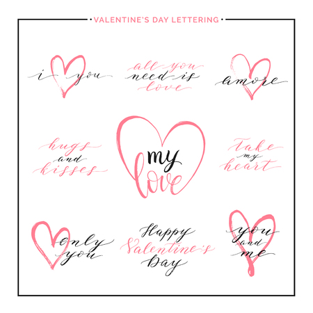 Happy Valentines Day Satze Und Zitate Nimm Mein Herz Ich Liebe Dich Amore Nur Sie Handgeschriebener Vektor Gold Liebe Schriftzug Fur Grusskarten Poster Einladung Hochzeit Sparen Das Datum Poster Lizenzfrei Nutzbare Vektorgrafiken Clip