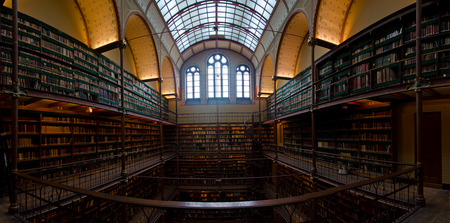 Interior Of Old Library In Rijksmuseum Amsterdam, Holland Stock ... Interior Of Old Library In Rijksmuseum Amsterdam, Holland Stock ...
