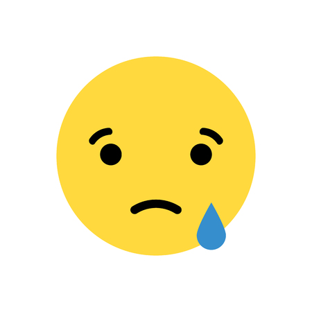 sad face cartoon stock