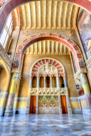 Barcelona, Spain - June 2018: Hospital Of The Holy Cross And Saint Paul (de La Santa Creu I Sant Pau) Interiors