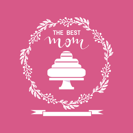 Happy Mother S Day Template Poster Greeting Card With Cake
